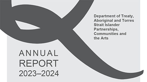 Crop of department's Annual Report 2023-24 cover